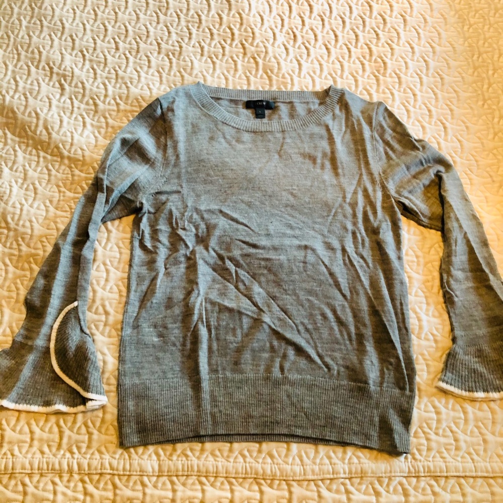 J.Crew Grey Sweater - 100% Merino Wool
